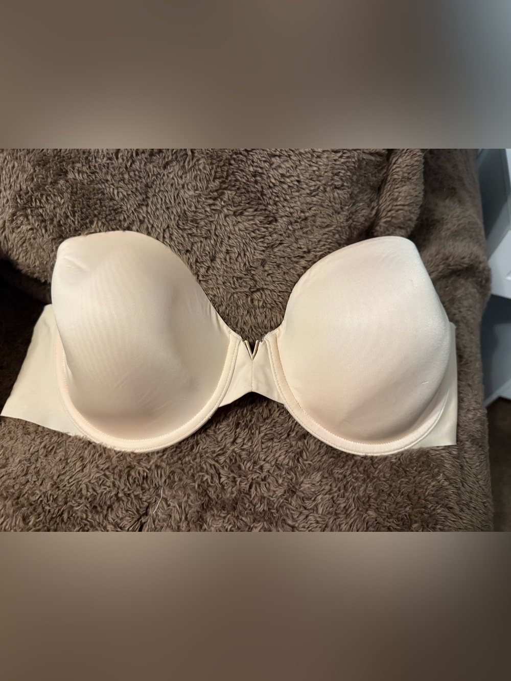 Victoria's Secret Cream Strapless Bra